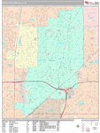 North Richland Hills Wall Map Premium Style